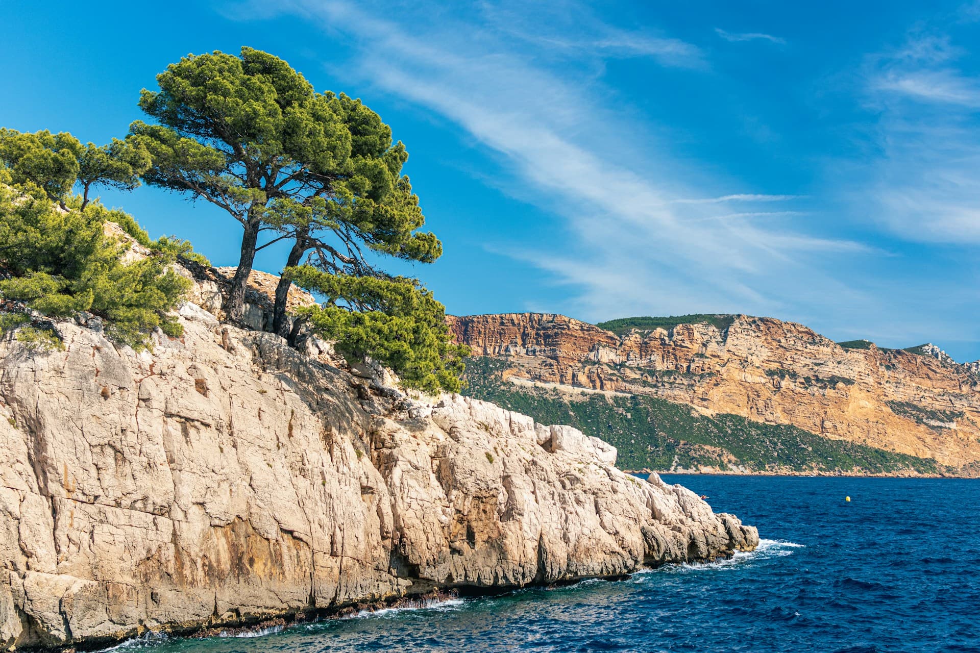 Calanques near Marseille on the French Riviera